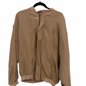 Classic Tan Bomber Jacket